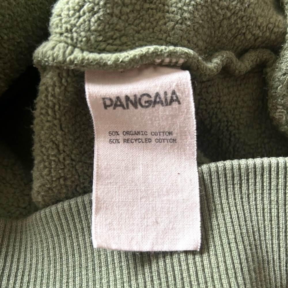 Pangaia Comfy 365 Mid Weight Cotton Hoodie in Green Olive - Picture 9 of 10